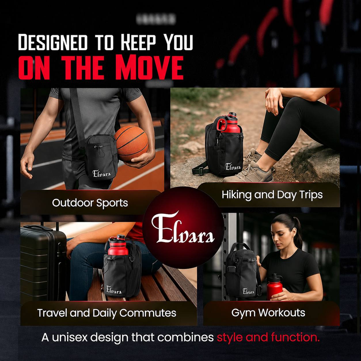 Magnetic Gym Bag